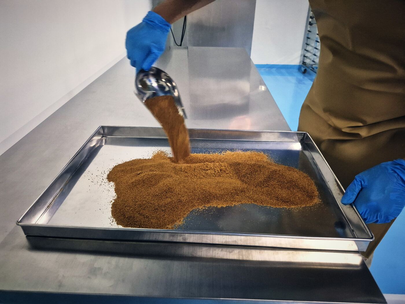 Resulting coconut sugar after sieving