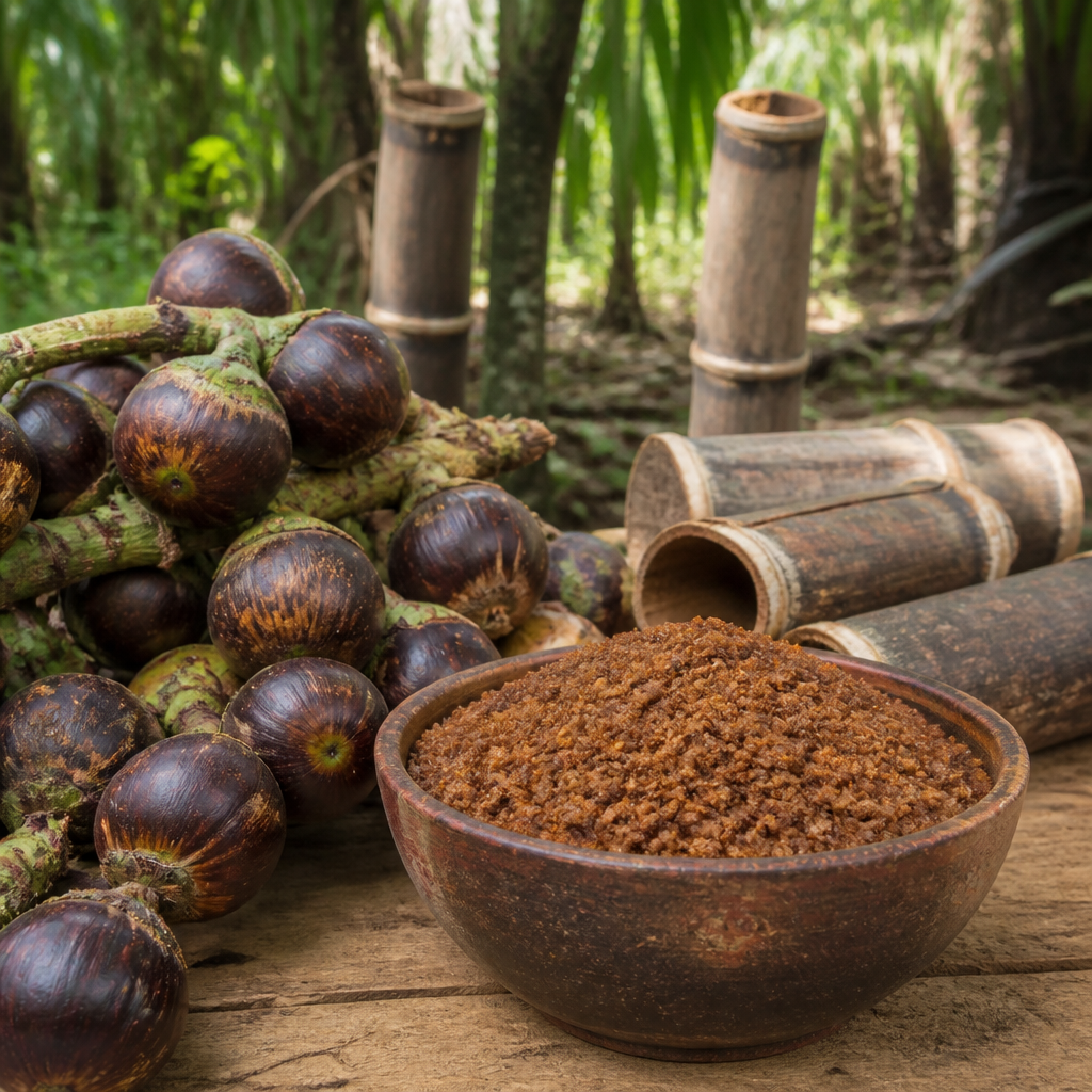 Premium organic granulated arenga palm sugar supplier for food and beverage manufacturers